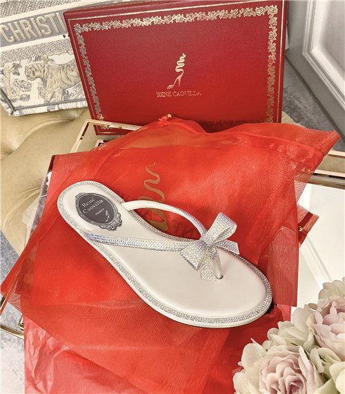 rene caovilla flat sandals - Image 6