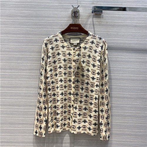gucci gg logo cardigan