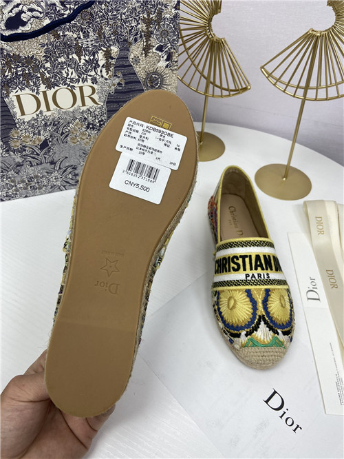 dior logo embroidery hollow shoes - Image 4