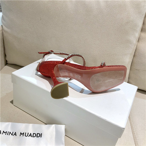 amina muaddi high heel sandals - Image 9