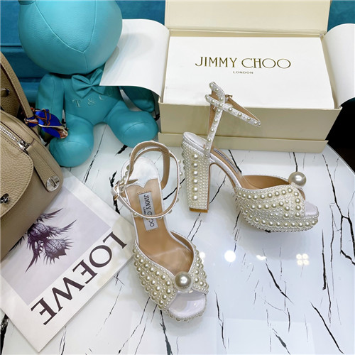 jimmy choo pearl block heels - Image 5