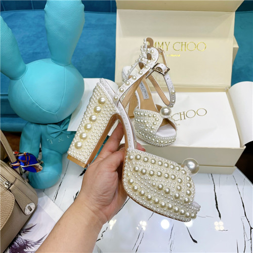 jimmy choo pearl block heels - Image 3