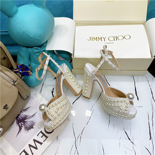 jimmy choo pearl block heels - Image 8