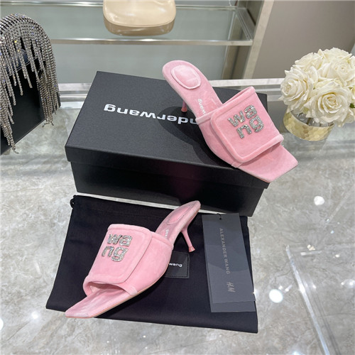 alexander wang rhinestone high-heeled slippers - Image 3