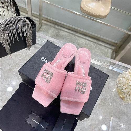 alexander wang rhinestone high-heeled slippers - Image 4
