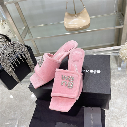 alexander wang rhinestone high-heeled slippers - Image 9