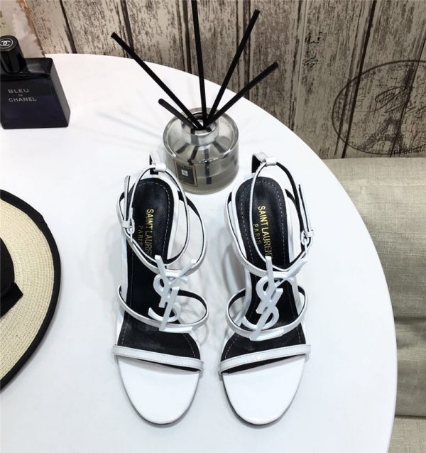 Cassandra YSL Strappy Sandal Silver - Image 5