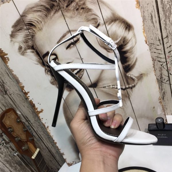Cassandra YSL Strappy Sandal Silver - Image 3