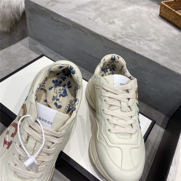 Women’s Rhyton Gucci logo leather sneaker Lovers - Image 3
