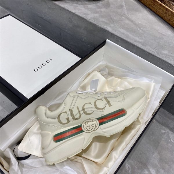 Women’s Rhyton Gucci logo leather sneaker Lovers - Image 6