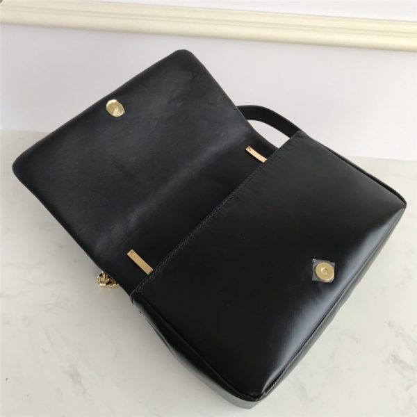 Burberry Small Horseferry Print Quilted Lola Bag in black - Image 4