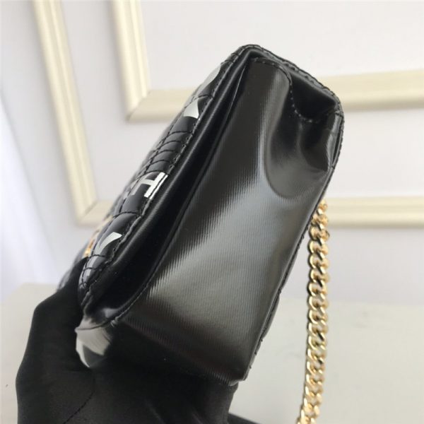 Burberry Small Horseferry Print Quilted Lola Bag in black - Image 9
