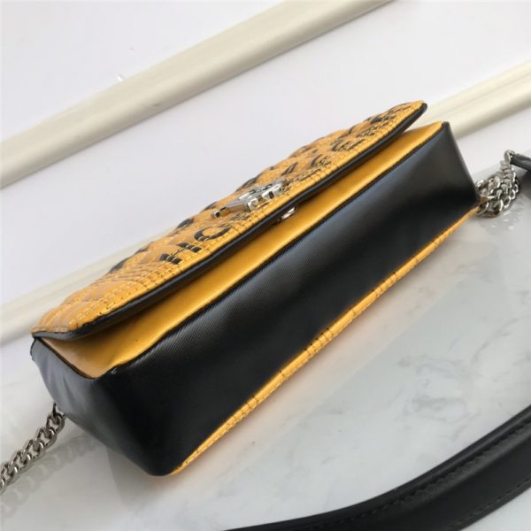 Burberry Small Horseferry Print Quilted Lola Bag in Yellow - Image 6