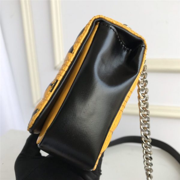 Burberry Small Horseferry Print Quilted Lola Bag in Yellow - Image 7