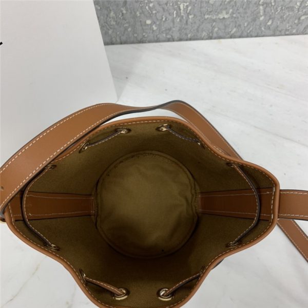 celine small drawstring bag in Triomphe Canvas bags - Image 3