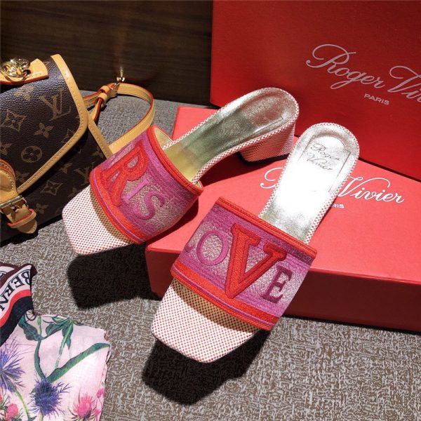 vivier loves paris mules
