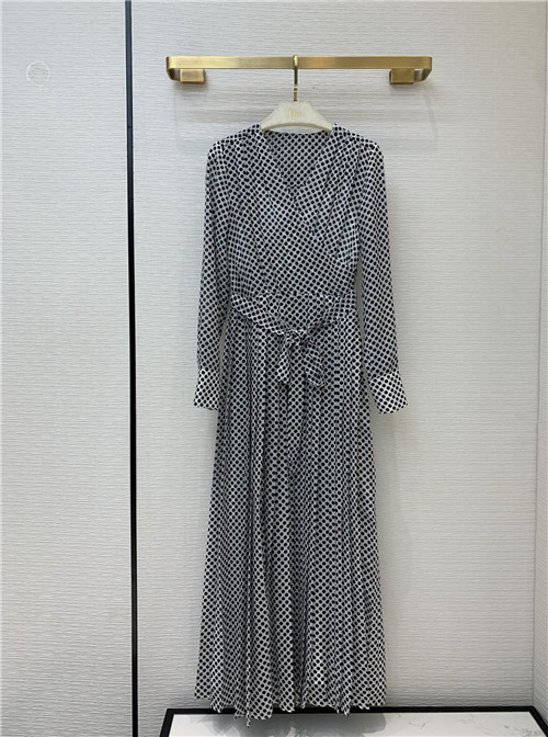 dior autumn print dress