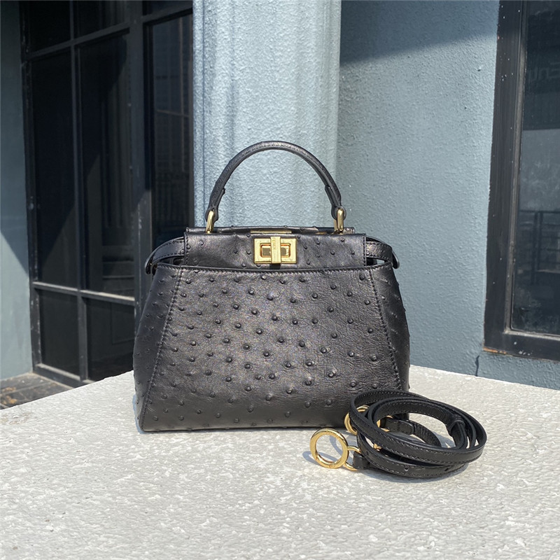 Fendi best sale ostrich handbag