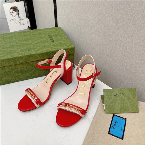 gucci block heel sandals