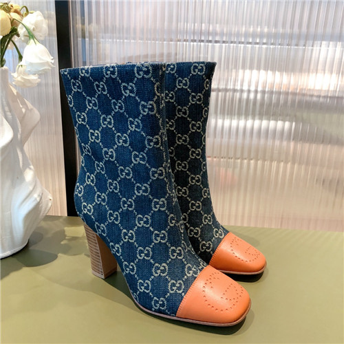 gucci chunky heel ankle boots
