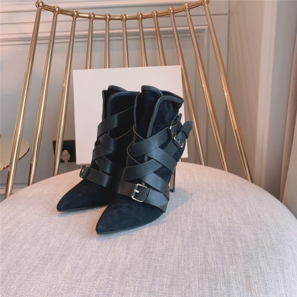 balmain pointed toe belt buckle boots - Image 2