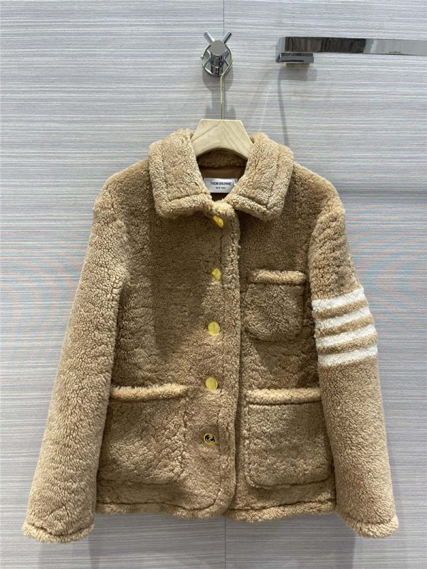 thombrowne sheep fur coat
