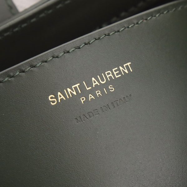 YSL Yves Saint Laurent MiniSize YSL5A7 underarm bag Dark green - Image 8