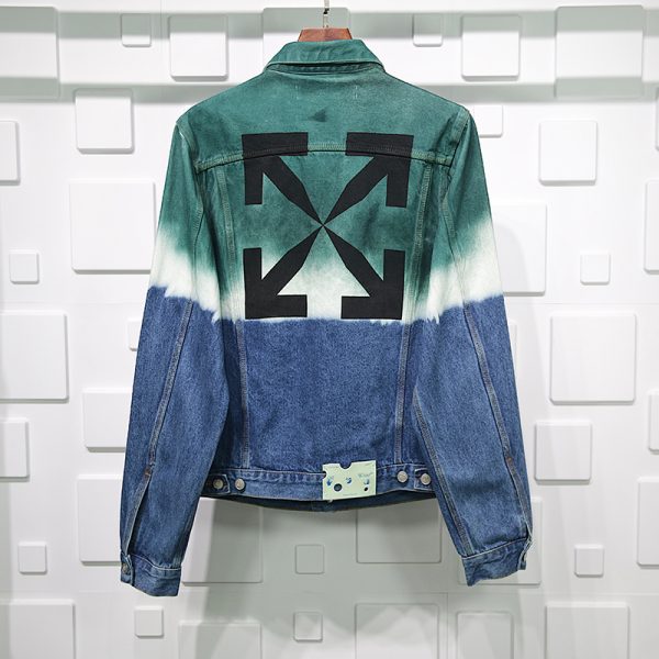 OFF-WHITE  DIP-DYE DENIM JACKET REPLICA