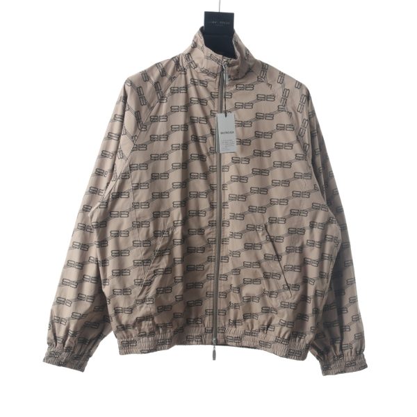 Balenciaga BLCG khaki full-print lock jacket jacket