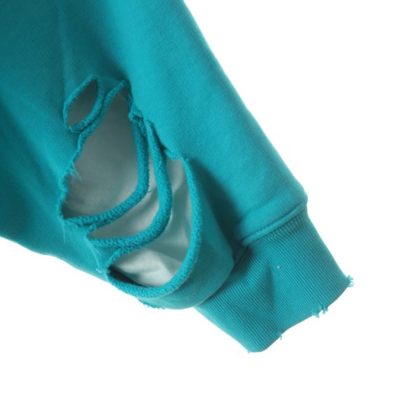 Balenciaga letter printing holes -hooded sweater B - Image 6