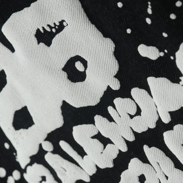 BALENCIAGA BLCG 22FW Double B graffiti letter print denim jacket - Image 6