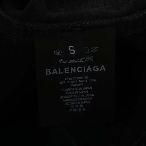 BALENCIAGA BLCG 22FW Double B graffiti letter print denim jacket - Image 8