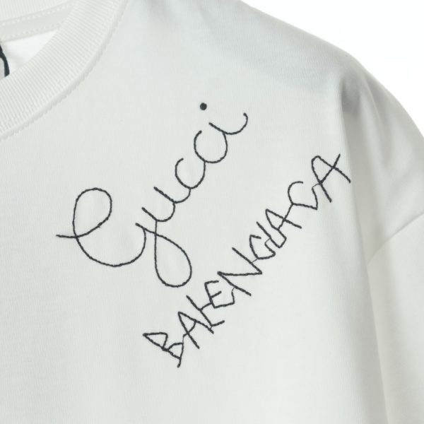 Gucci Gucci × Balenciaga BLCG joint back graffiti print short-sleeved T-shirt - Image 4