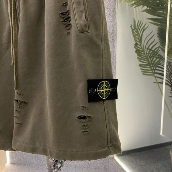 STONE ISLAND Stone Island: Casual shorts washed and damaged ? ... 100% cotton fabric ordered by brand company - Image 4