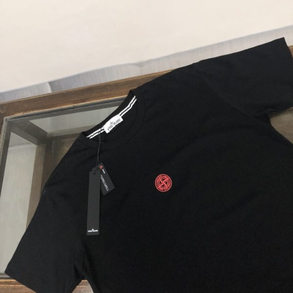 STONE ISLAND Stone Island fabric combed cotton cotton T-shirt is pre-washed to prevent deformation and shrinkage - Image 3