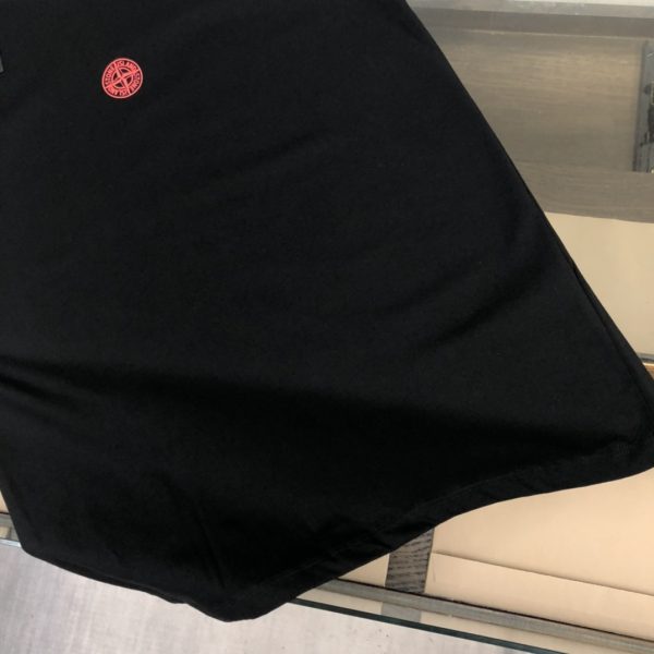 STONE ISLAND Stone Island fabric combed cotton cotton T-shirt is pre-washed to prevent deformation and shrinkage - Image 6