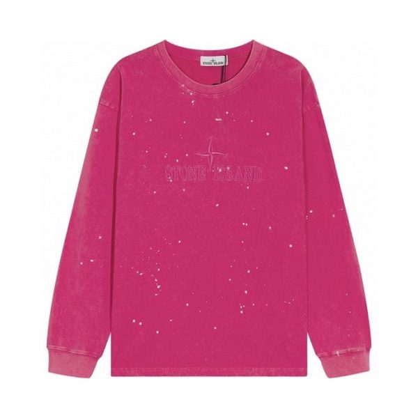 STONE ISLAND Stone Island, 22SS latest autumn and winter new splash-ink tie-dye T-shirt, the most high-end T-shirt series of Stone Island