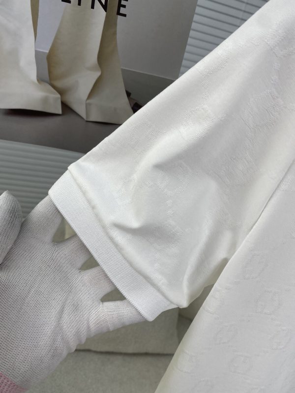Dior 2023 spring and summer new style Men's lapel POLO series Casual custom weaving and dyeing models High-end orders from foreign trade companies Advanced custom-made three-dimensional jacquard fabrics Neckline jacquard - Image 6
