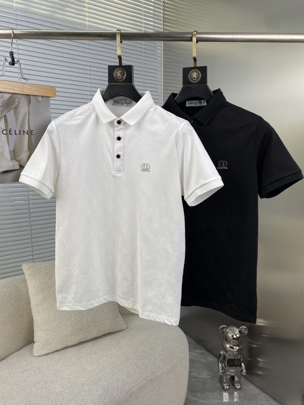 Dior 2023 spring and summer new style Men's lapel POLO series Casual custom weaving and dyeing models High-end orders from foreign trade companies Advanced custom-made three-dimensional jacquard fabrics Neckline jacquard - Image 9