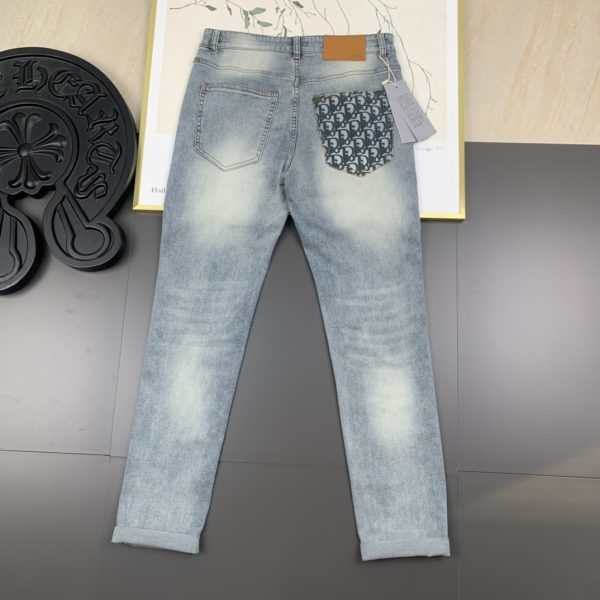 Dior 2023 spring and summer new denim products, high-quality original orders, heavy-duty washed jeans - Image 3
