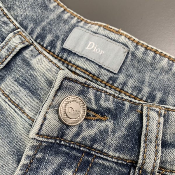 Dior 2023 spring and summer new denim products, high-quality original orders, heavy-duty washed jeans - Image 5