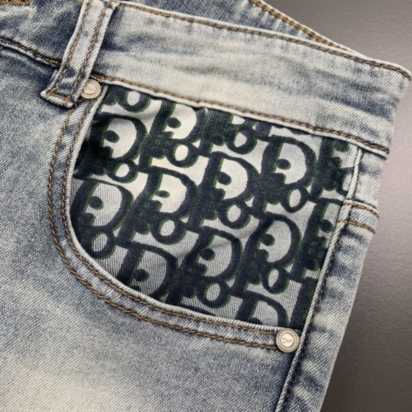 Dior 2023 spring and summer new denim products, high-quality original orders, heavy-duty washed jeans - Image 6