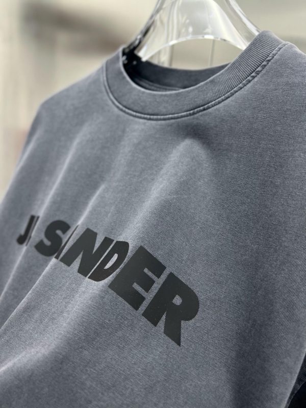 JIL SANDER Glue Epoxy Process Heavy Industry Wash 290g Round Neck Short Sleeve T-Shirt OS Version S-XL - Image 3