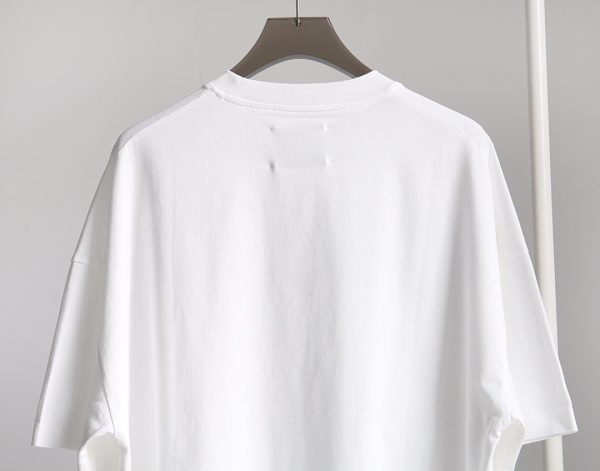 JIL SANDER 23 spring and summer new minimalist chest letter print oversize loose men and women couple round neck short-sleeved T-shirt - Image 9