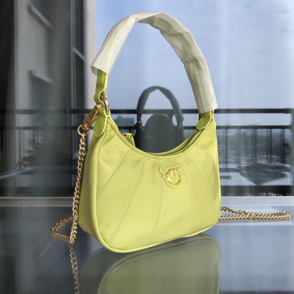PINKO autumn and winter half-moon portable underarm crossbody bag 1P22FDY7K3 F - Image 3