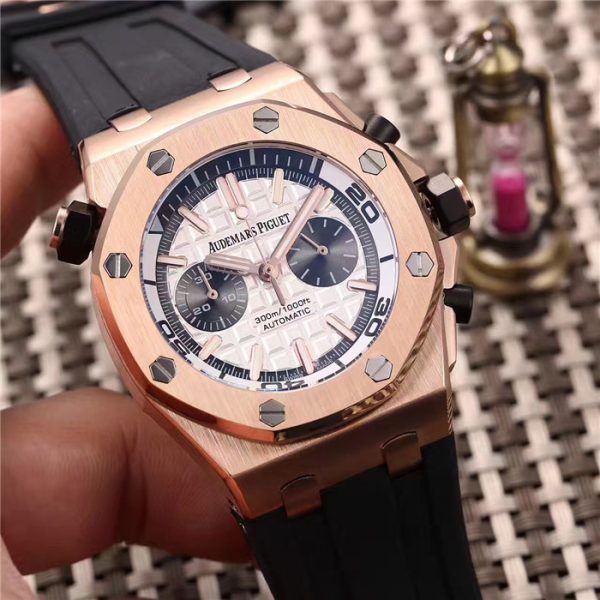 Audemars Piguet Royal Oak Offshore Jewelly Men Gold Color Dial Watch