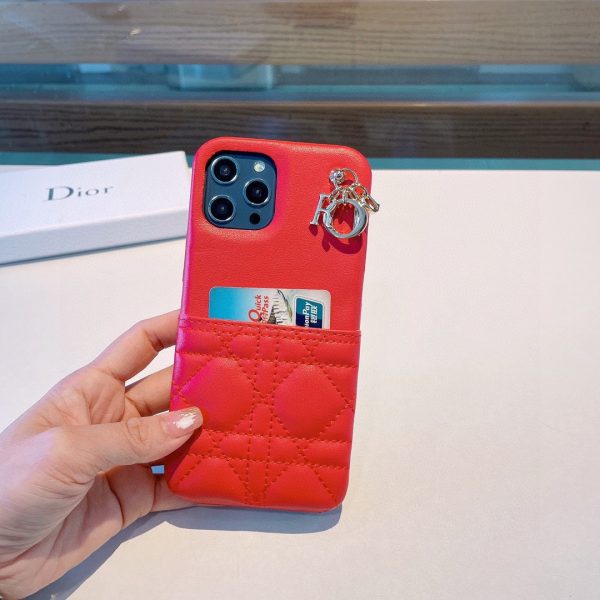 Dior embossed Dior lettering oil edge mobile phone case C