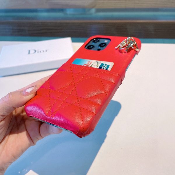 Dior embossed Dior lettering oil edge mobile phone case C - Image 6