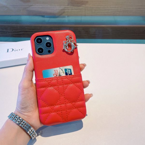 Dior embossed Dior lettering oil edge mobile phone case C - Image 7