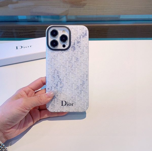 Dior translucent marble all-inclusive mobile phone case